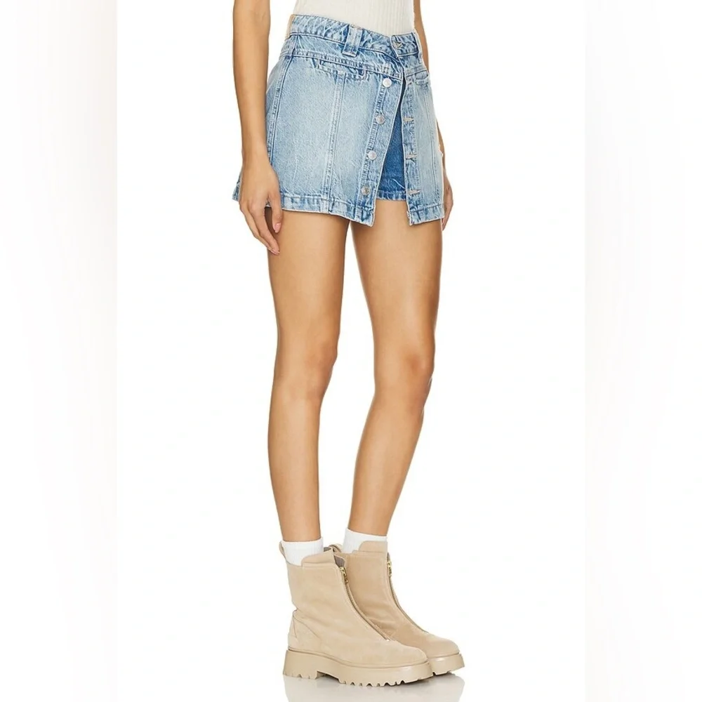 Free People We the Free Midnight Sun Denim Skort size 30 - Picture 7 of 14